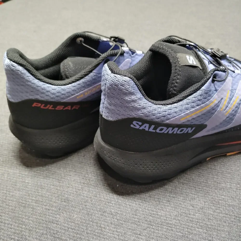 Salomon Pulsar Trail Running Shoes Womens 10 Lavender Black Quicklace